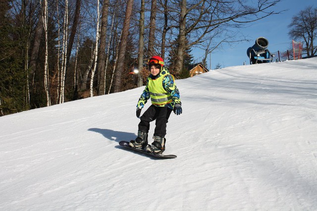 Pierwsze Kroki ze Snowboardem Wisła.JPG